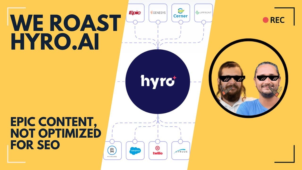 We Roasted Hyro.ai: Amazing Content, No SEO Strategy